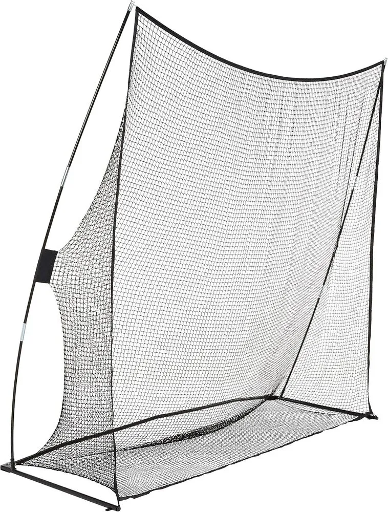 Amazon Basics portable pop-up golf hitting net in black