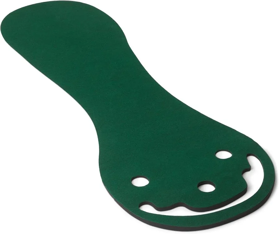 Amazon Basics roll-out golf putting green mat with cups