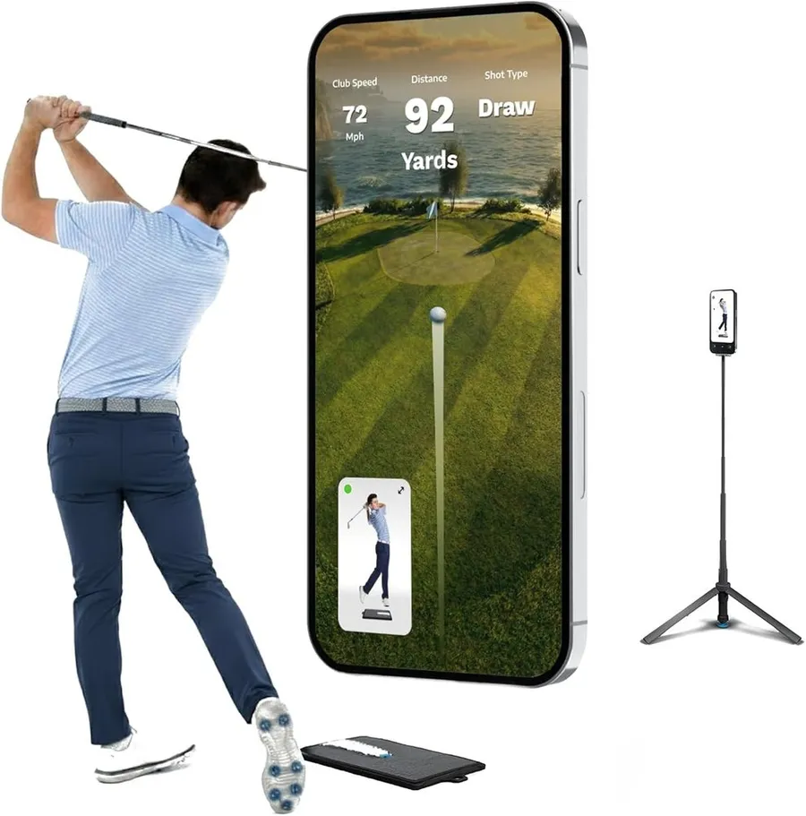 Golf Daddy AI swing analyzer no-ball home golf simulator
