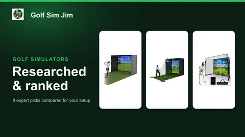 A complete golf simulator kit with enclosure, impact screen and hitting mat set up in a garage