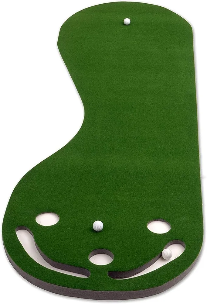 PUTT-A-Bout Par Three kidney-shaped putting green with three cups