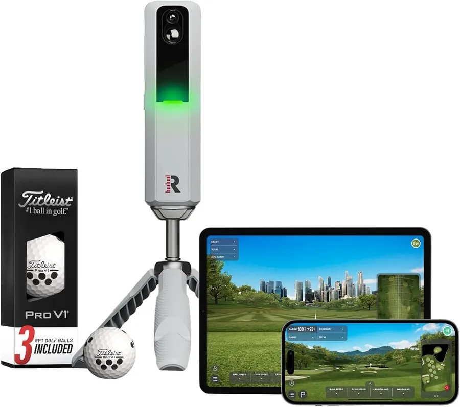 Rapsodo MLM2PRO dual camera and radar launch monitor with golf balls
